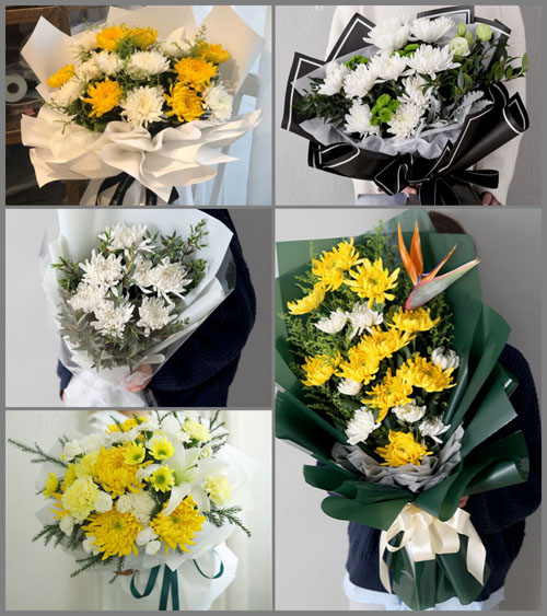 贵州六盘水六枝特区大用镇岱港村白事花束代送